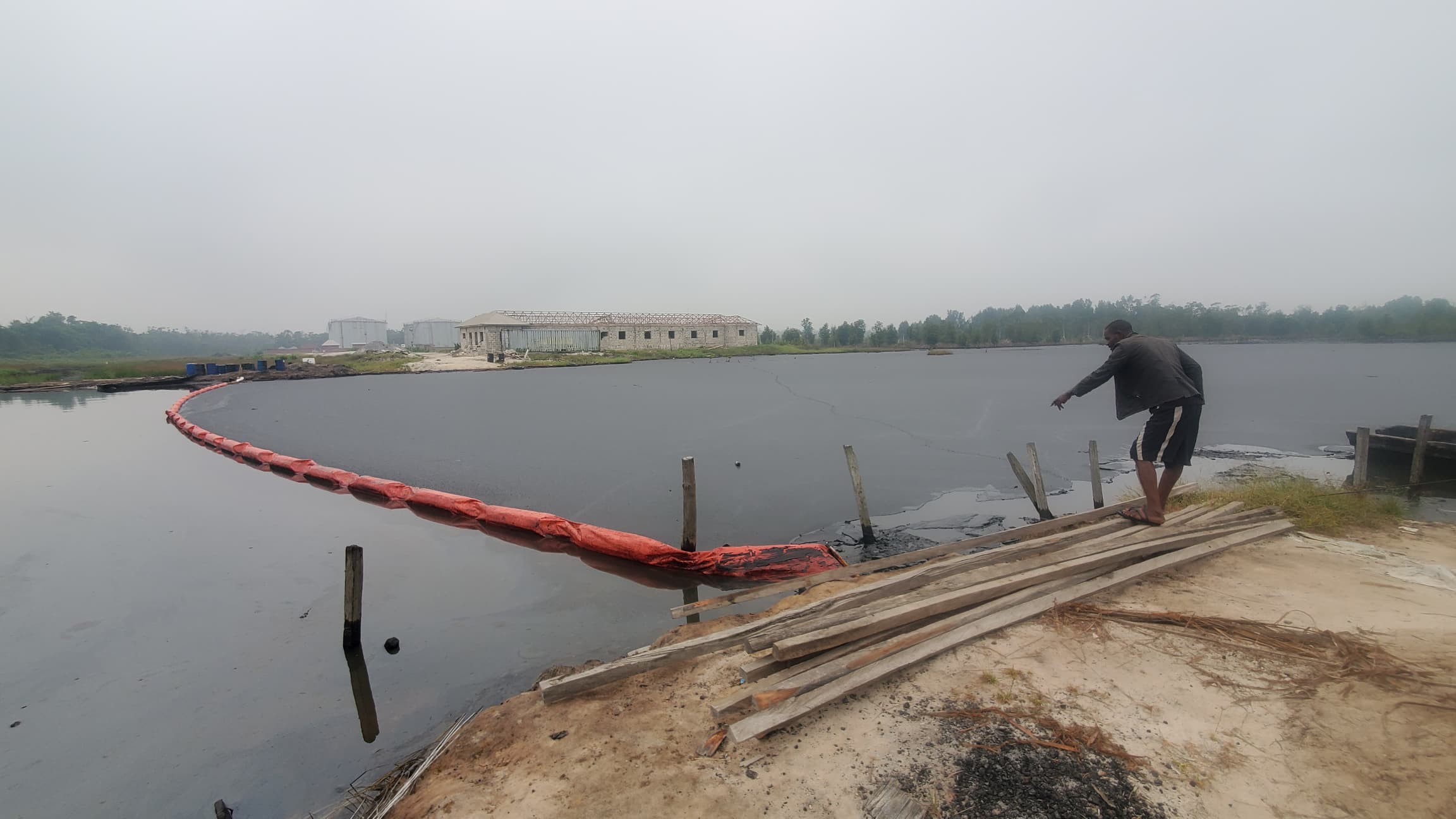 Oil Spill Response Team at Work in Nigeria